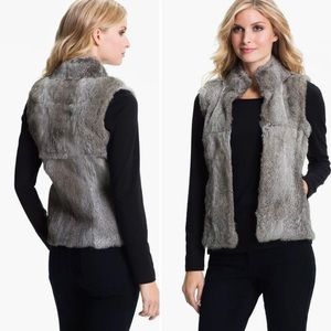Michael Kors 100% Rabbit Fur Grey Vest | Size Medium